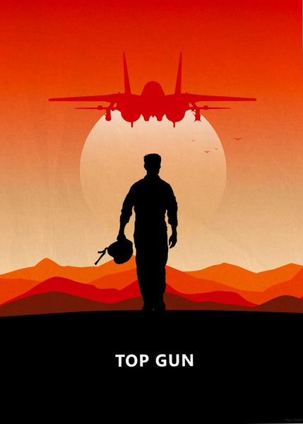 Top Gun Maverick - Tom Cruise - Hollywood Movie Minimalist Poster - Art Prints