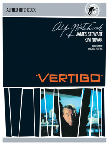 Vertigo - James Stewart - Alfred Hitchcock - Classic Hollywood Movie Poster - Large Art Prints