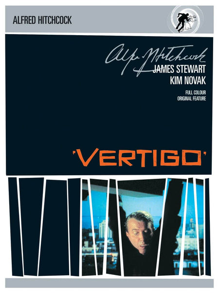 Vertigo - James Stewart - Alfred Hitchcock - Classic Hollywood Movie Poster - Art Prints