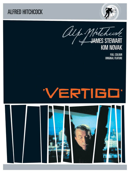 Vertigo - James Stewart - Alfred Hitchcock - Classic Hollywood Movie Poster - Framed Prints