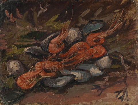 Prawns and Mussels - Large Art Prints by Vincent Van Gogh