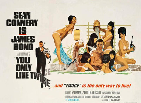 Vintage Movie Robert McGinnis Art Poster - You Only Live Twice -  Tallenge Hollywood James Bond Poster Collection - Canvas Prints by Tallenge Store