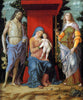 The Virgin and Child With St John The Baptist And Magdalene (La Vergine Col Bambino, San Giovanni Battista e Maddalena) – Andrea Mantegna – Christian Art Painting - Framed Prints