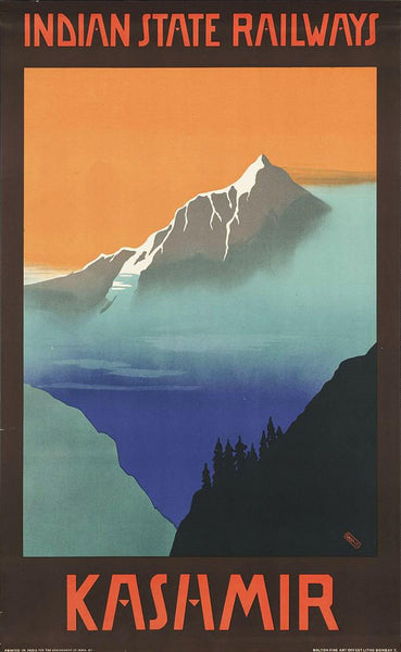 Visit India - Kashmir - Vintage Travel Poster - Posters