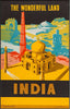 Visit India - Vintage Travel Poster - Framed Prints