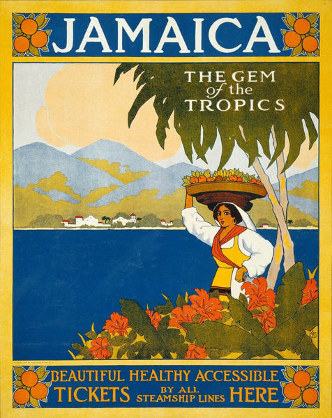 Visit Jamaica - Vintage Travel Poster - Posters