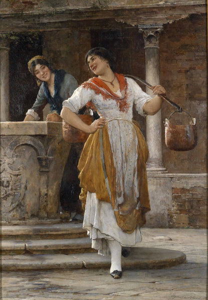 Watercarrier (Wasserträgerin) - Eugen Von Blaas - Posters