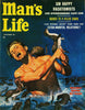 Weasels Ripped My Flesh -Man's Life Magazine Cover Pulp Art - Wil Hulsey Painting - Art Prints