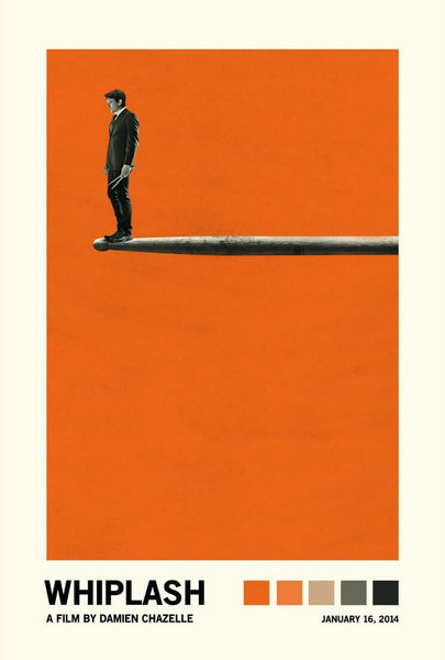 Whiplash - Miles Teller J K Simmons - Hollywood Movie Graphic Poster - Art Prints