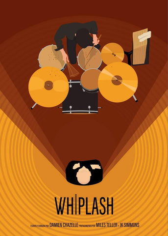 Whiplash - Miles Teller J K Simmons - Hollywood Movie Poster 4 - Posters by Tallenge