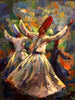 Whirling Dervishes - Sufi Dancer Painting - Framed Prints