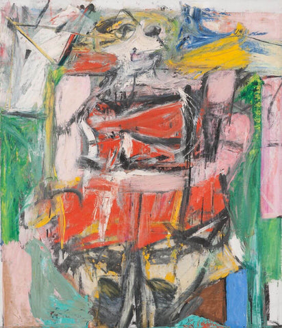 Woman VI - Willem de Kooning -  Abstract Expressionist  Painting - Canvas Prints by Willem de Kooning