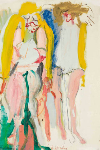 Women Singing - Willem de Kooning - Abstract Expressionist Painting - Canvas Prints by Willem de Kooning