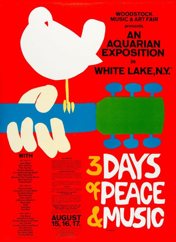 Woodstock - Music Concert Poster - Life Size Posters by Tallenge Store