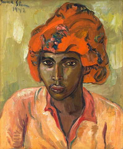 Young Arab - Irma Stern - Portrait Painting - Art Prints by Irma Stern