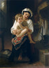 Young Mother Gazing at Her Child (Jeune mère regardant son enfant) – Adolphe-William Bouguereau Painting - Art Prints