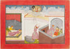 An Illustration To The Bhagavata Purana Durgas Warning Given To Kamsa - Canvas Prints