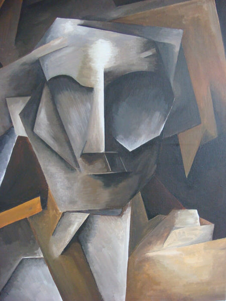 Picasso-Inspired Cubism Portrait - Art Prints