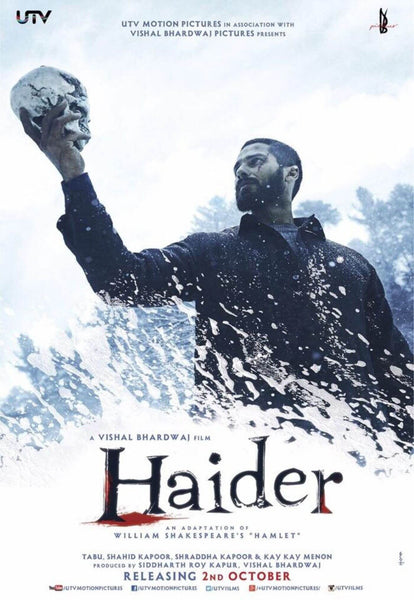 Haider - Bollywood Cult Classic Hindi Movie Fan Art Poster - Posters