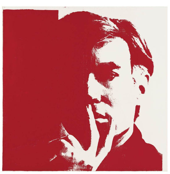 Self Portrait (Red and White) – Andy Warhol – Pop Art Painting - Posters