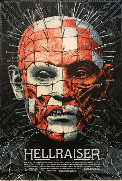 Hellraiser - Pinhead - Classic Horror Movie - Hollywood English Movie Art Poster - Framed Prints