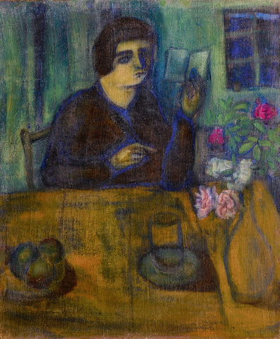 Portrait Of The Artists Sister (Portrait De La Soeur De Lartiste) - Marc Chagall - Posters by Marc Chagall
