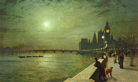 Reflections on the Thames, Westminster - Art Prints