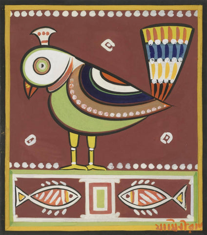 Parrot - Posters by Jamini Roy