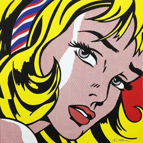 Girl With Hair Ribbon - Life Size Posters by Roy Lichtenstein