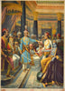 Raja Ravi Varma - Krishna Shishtai - Sri Krishna In His Role As Envoy of Pandavas to the Kaurava Court- 1928 - Oleograph Print - Art Prints