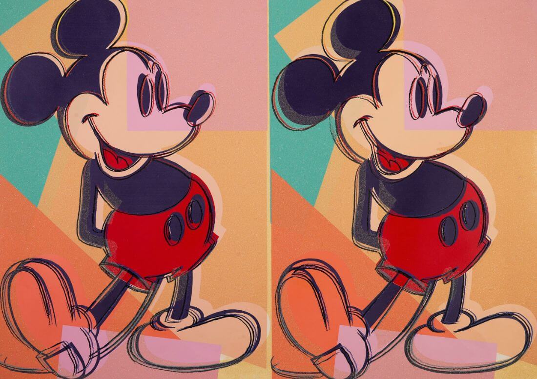 pop art andy warhol mickey mouse