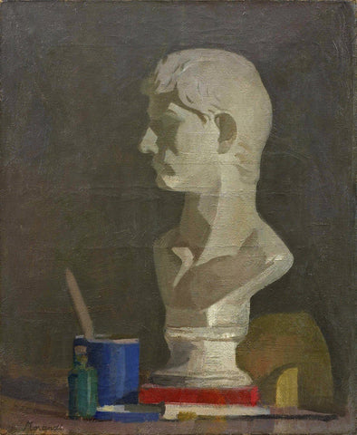 Still life with the Bust of plaster (Natura morta con il busto di gesso) - Framed Prints